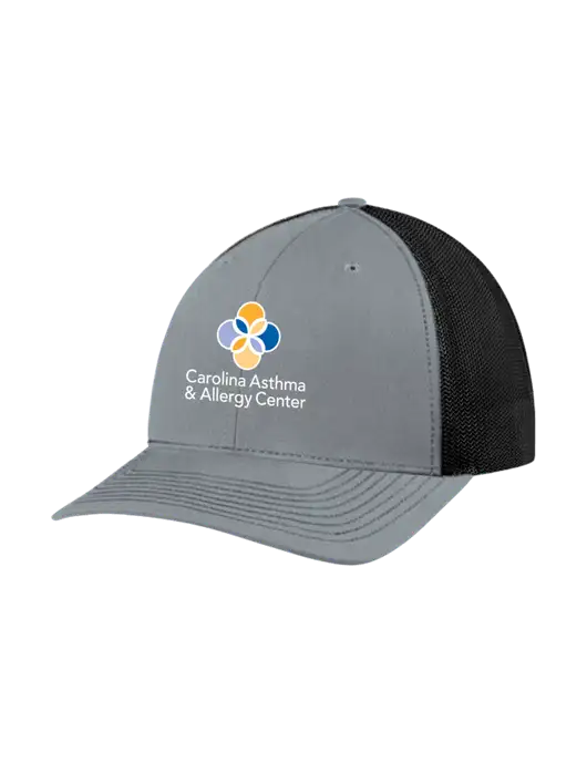 Richardson Adjustable Snapback Original 112 Trucker Cap Heather Grey w/Black Mesh w/Carolina Asthma Logo