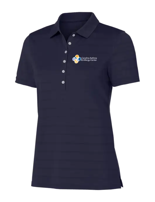 Callaway Womens Navy Ventilated Polo w/Carolina Asthma Logo