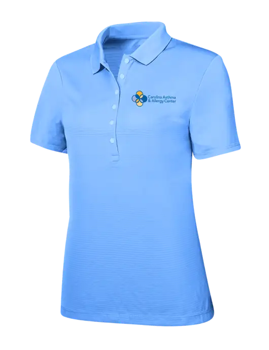 Callaway Womens Ottoman Light Blue Polo w/Carolina Asthma Logo