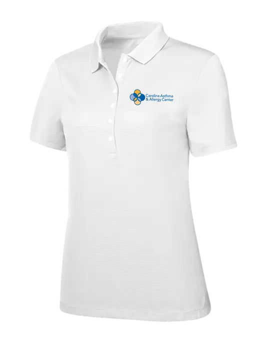 Callaway Womens Ottoman Bright White Polo w/Carolina Asthma Logo