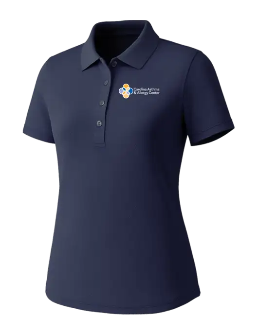 Callaway Womens Core Navy Performance Polo w/Carolina Asthma Logo