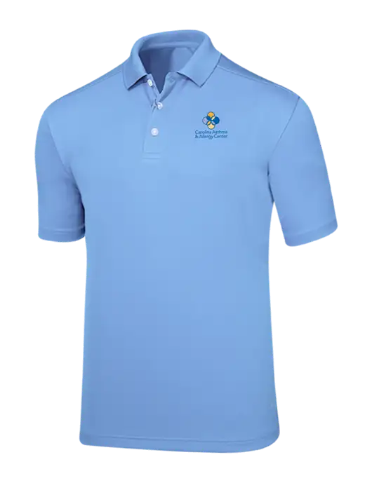 Callaway Core Light Blue Performance Polo w/Carolina Asthma Logo