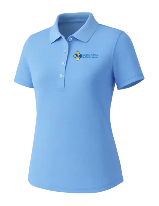 Callaway Womens Core Light Blue Performance Polo w/Carolina Asthma Logo