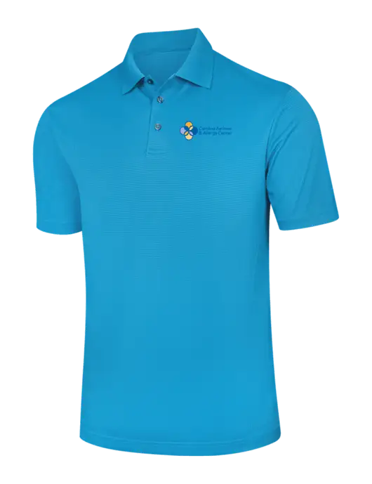 Carolina Blue Performance Fine Jacquard Polo w/Carolina Asthma Logo