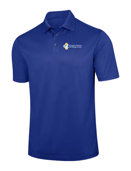 Dark Royal Blue Performance Fine Jacquard Polo w/Carolina Asthma Logo