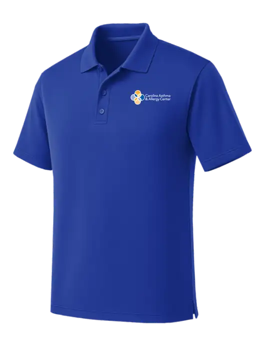 Dark Royal Dry Zone UV Micro Mesh Polo w/Carolina Asthma Logo