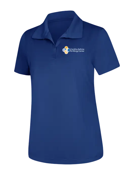 Womens Royal Micropique Sport-Wick Polo w/Carolina Asthma Logo