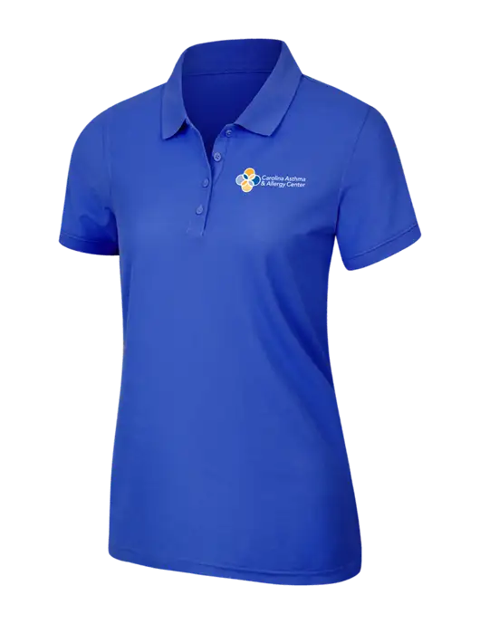 Dark Royal Womens Core Classic Pique Polo w/Carolina Asthma Logo