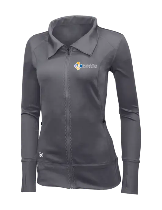 OGIO Dark Grey Womens Endurance Fulcrum Full-Zip w/Carolina Asthma Logo