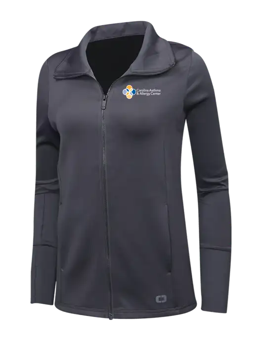 OGIO Dark Grey Womens Endurance Modern Performance Full-Zip w/Carolina Asthma Logo