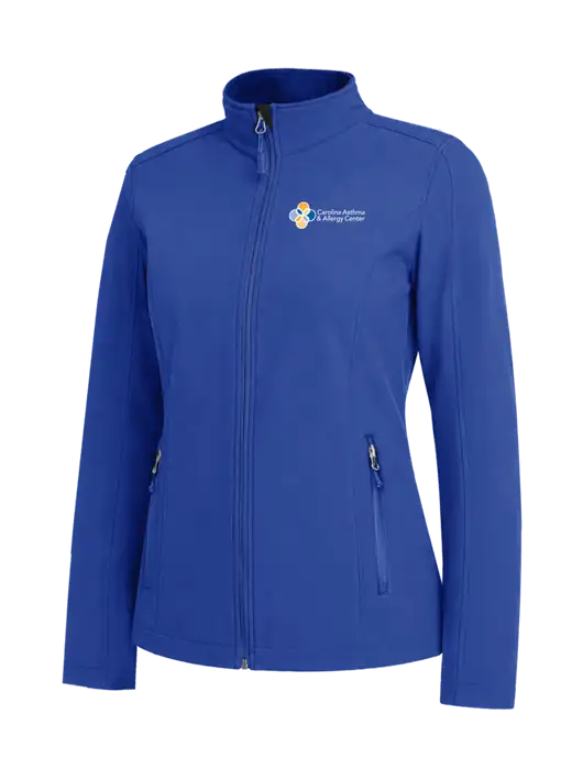 Dark Royal Womens Core Soft Shell Jacket w/Carolina Asthma Logo
