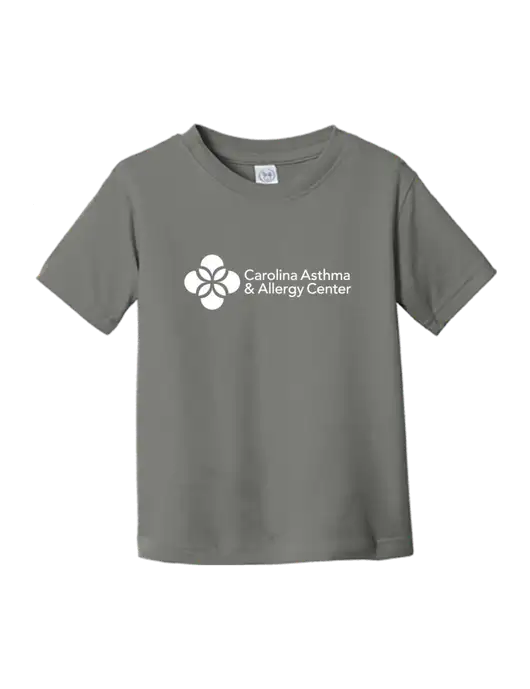 Rabbit Skins Charcoal Toddler Fine Jersey Tee w/Carolina Asthma Logo