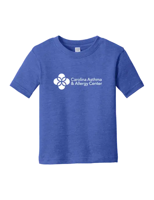 Rabbit Skins Vintage Royal Toddler Fine Jersey Tee w/Carolina Asthma Logo