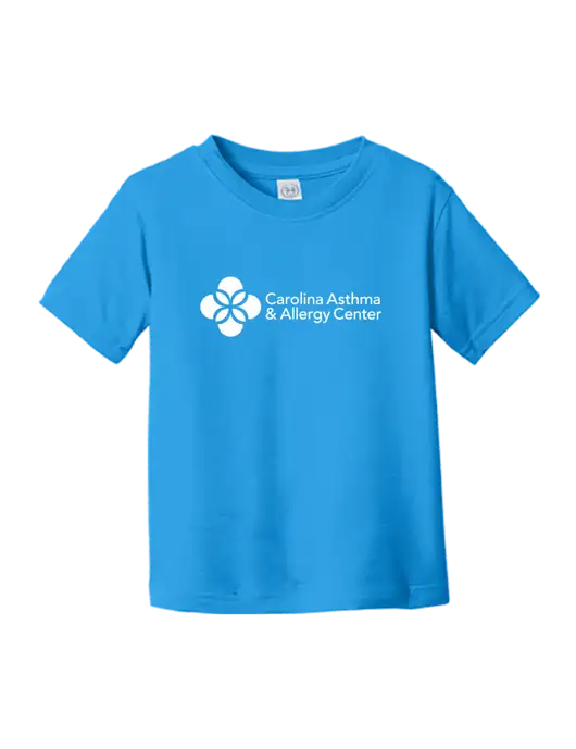 Rabbit Skins Cobalt Toddler Fine Jersey Tee w/Carolina Asthma Logo