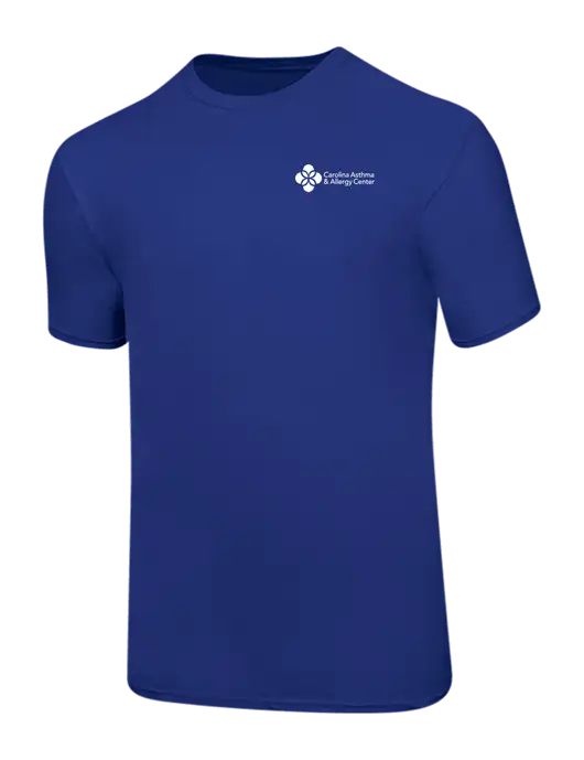 Ring Spun Royal 4.5 oz T-Shirt w/Carolina Asthma Logo