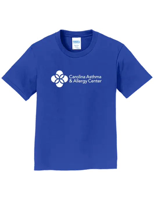 Youth Ring Spun Royal 4.5 oz T-Shirt w/Carolina Asthma Logo