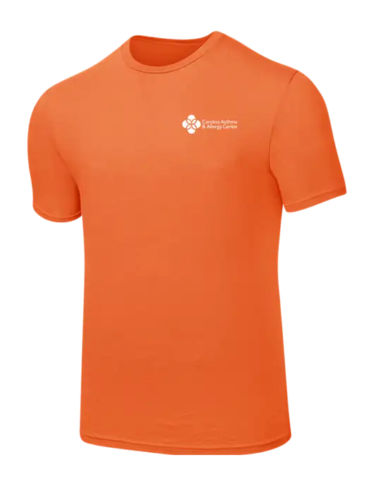 Seriously Soft Orange T-Shirt w/Carolina Asthma Logo