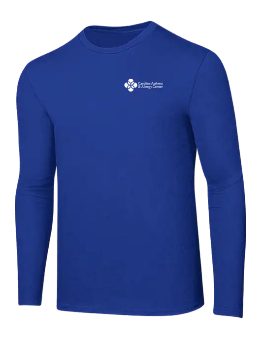 Ring Spun True Royal 4.5 oz Long Sleeve T-Shirt w/Carolina Asthma Logo
