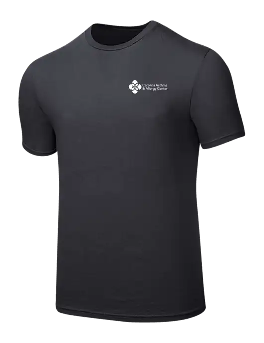 Seriously Soft Charcoal T-Shirt w/Carolina Asthma Logo