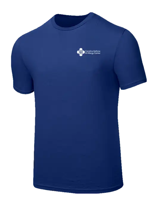 Seriously Soft Dark Royal T-Shirt w/Carolina Asthma Logo