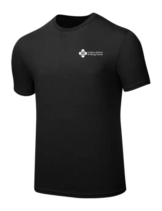 Seriously Soft Black T-Shirt w/Carolina Asthma Logo