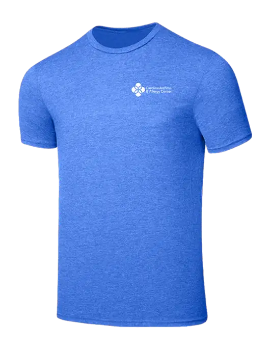 Seriously Soft Heathered Royal T-Shirt w/Carolina Asthma Logo