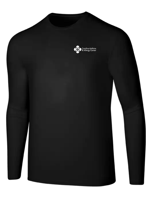 Seriously Soft Black Long Sleeve T-Shirt w/Carolina Asthma Logo