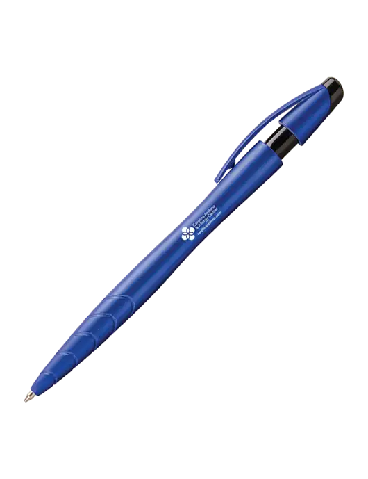 Awali Blue Metallic Pen - Black Ink w/Carolina Asthma Logo