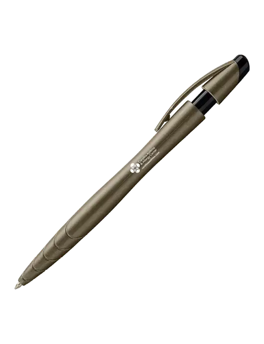 Awali Grey Metallic Pen - Black Ink w/Carolina Asthma Logo