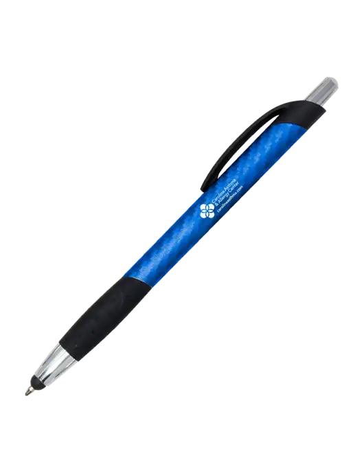 Sunray Blue Stylus Pen - Black Ink w/Carolina Asthma Logo
