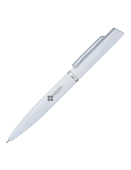 Santos White Pen - Black Ink w/Carolina Asthma Logo