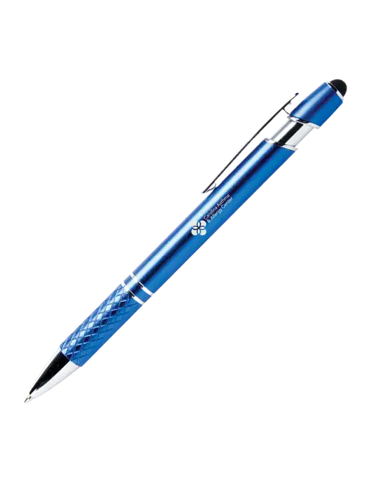 Valencia Blue Stylus Pen - Black Ink w/Carolina Asthma Logo