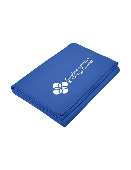 Core Royal Fleece Sweatshirt Blanket w/Carolina Asthma Logo