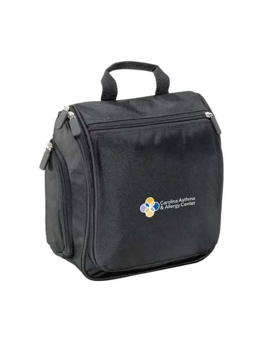 Hanging Black Toiletry Kit w/Carolina Asthma Logo