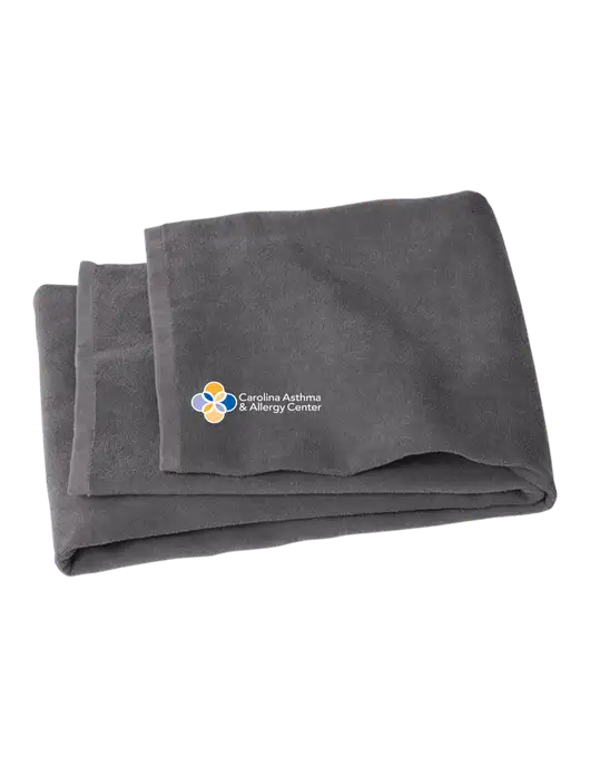 Graphite Beach Towel w/Carolina Asthma Logo