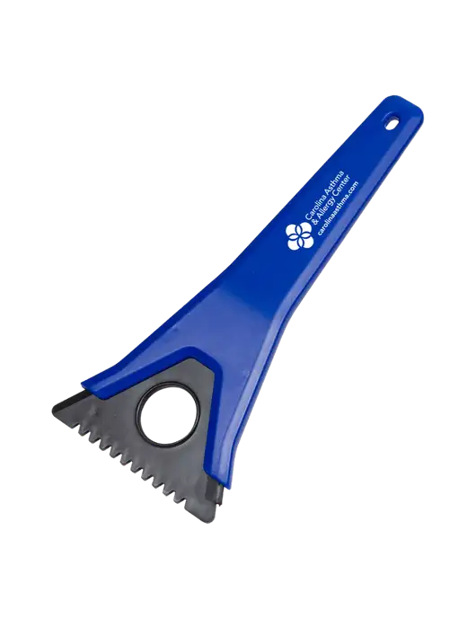 TriBlade Blue Windshield Scraper w/Carolina Asthma Logo