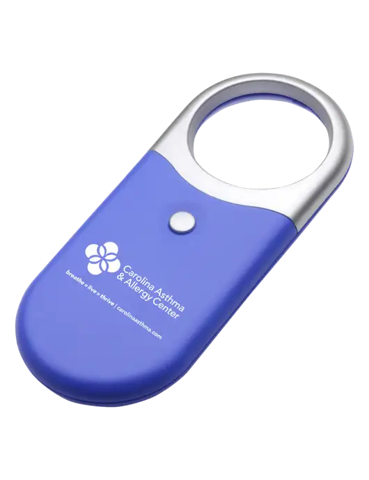 Compact Blue Magnifier Light w/Carolina Asthma Logo