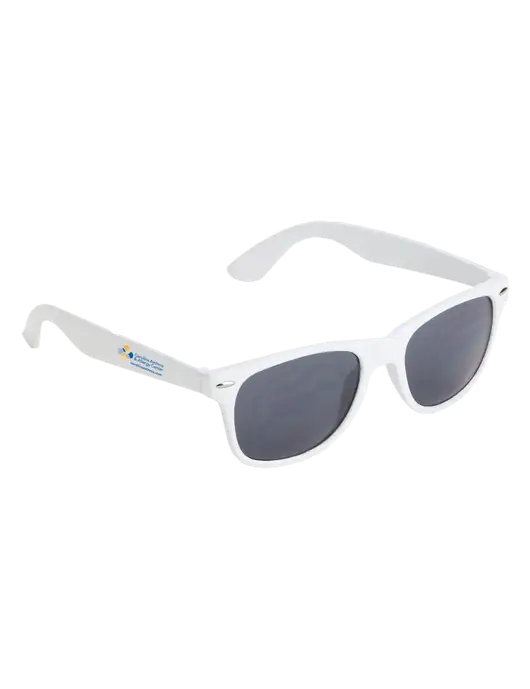Daytona White Sunglasses w/Carolina Asthma Logo