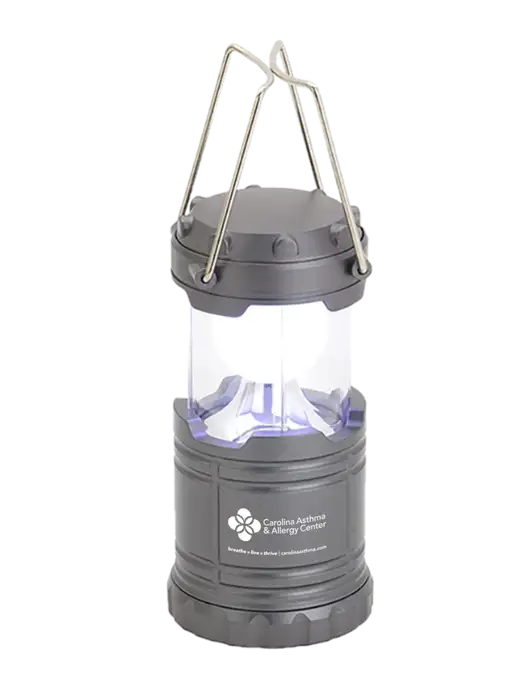 Gunmetal Mini Retro Lantern w/Carolina Asthma Logo