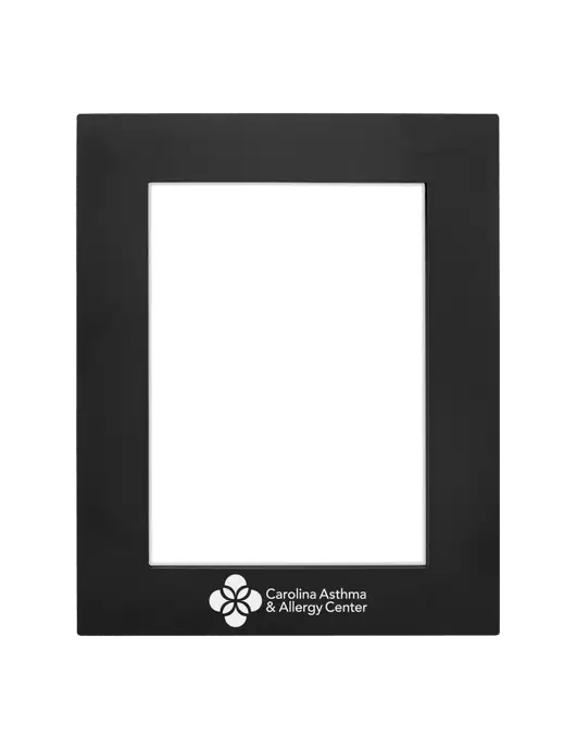 Black Aluminum Photo Frame, 5 x 7 w/Carolina Asthma Logo