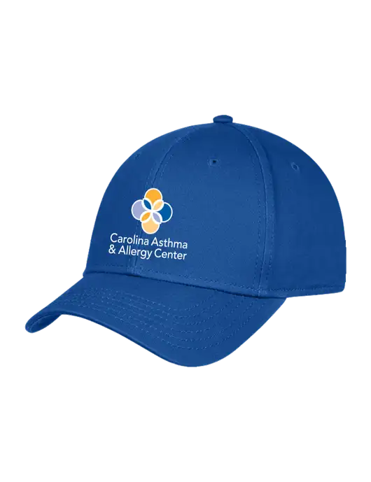 Royal Structured Cap Hook & Loop w/Carolina Asthma Logo