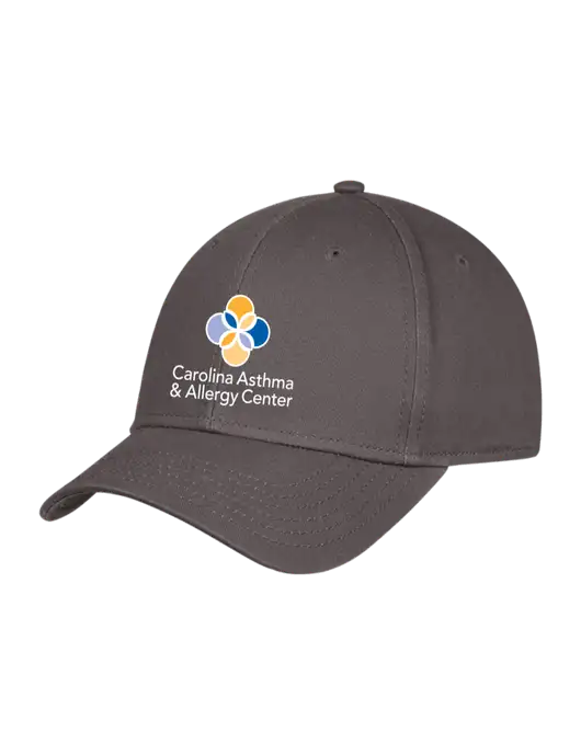 Charcoal Structured Cap Hook & Loop w/Carolina Asthma Logo