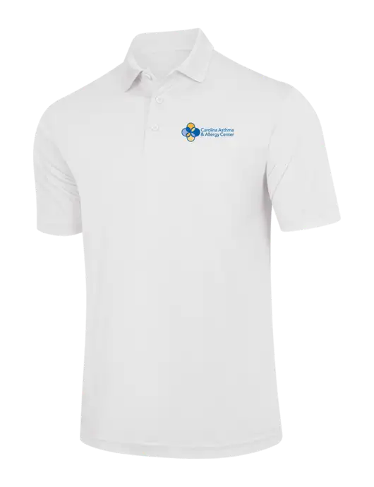 White PosiCharge Competitor Polo w/Carolina Asthma Logo