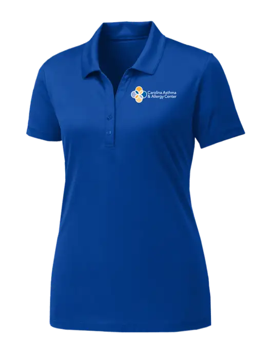 Womens Royal PosiCharge Competitor Polo w/Carolina Asthma Logo