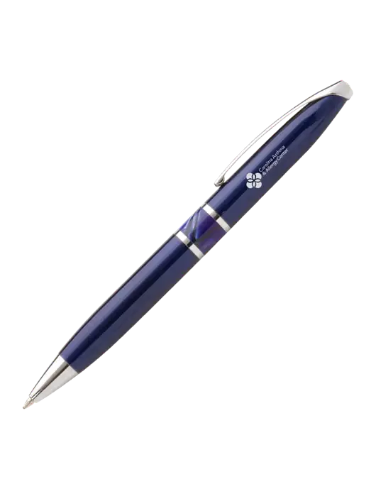 Illusion Navy Pen - Black Ink w/Carolina Asthma Logo