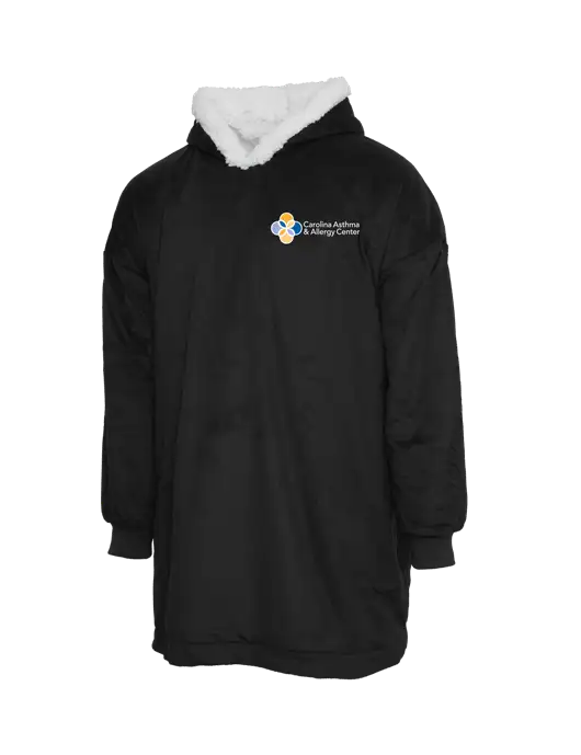 Wearable Lodge Black Blanket w/Carolina Asthma Logo