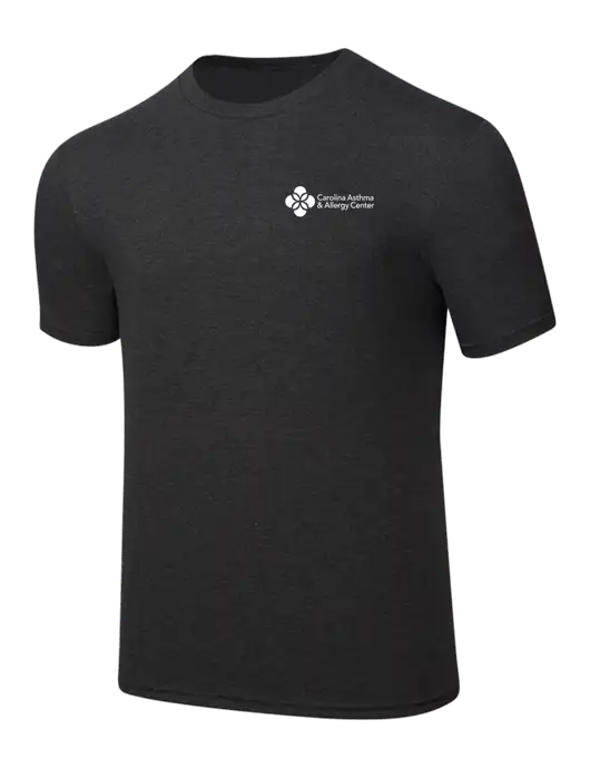 Simply Soft Black Frost 4.5oz  Poly/Combed Ring Spun Cotton T-Shirt w/Carolina Asthma Logo