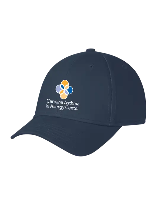 Navy Structured Cap Hook & Loop w/Carolina Asthma Logo