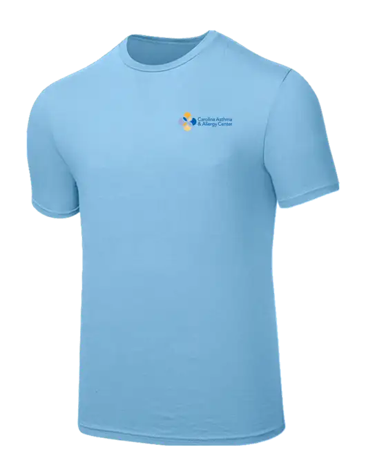 Seriously Soft Light Blue T-Shirt w/Carolina Asthma Logo