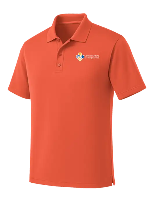 Coral Dry Zone UV Micro Mesh Polo w/Carolina Asthma Logo